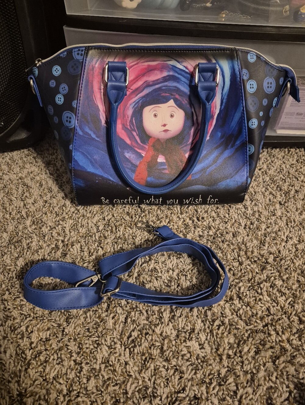 Loungefly coraline tunnel crossbody purse
